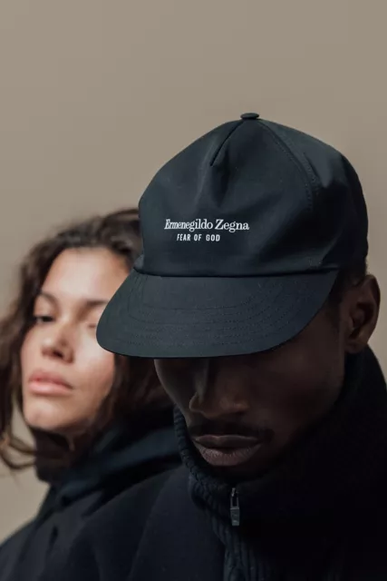 FEAR OF GOD X Zegna Logo Black Baseball Cap Rare 250.00 PicClick UK