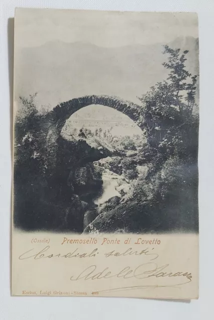 19948 Cartolina - Verbania - Premosello - Ponte di Lovetto - VG 1903