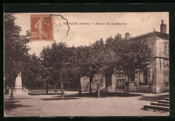 CPA Feyzin, Place de la Mairie 1931