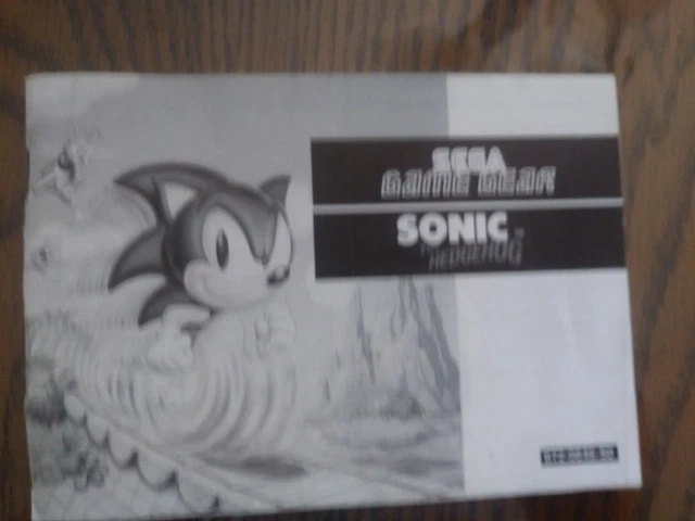 Sega Game Gear - Notice Sonic Drift Racing - Bon état