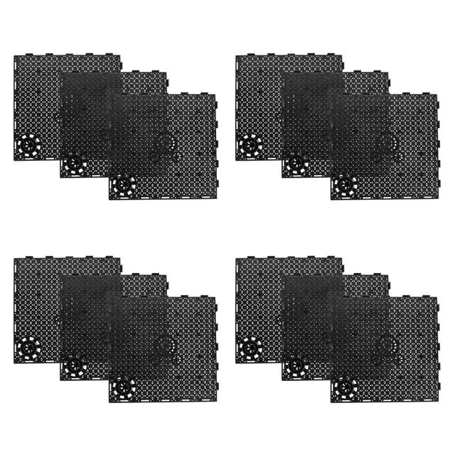 12 Pcs Fish Tank Filter Plate Pvc Plastic Grid Divider Tray Aquarium Bottom