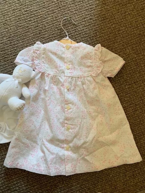 Emile et Rose Baby Girl Blythe Pink Floral Dress 6 months 3