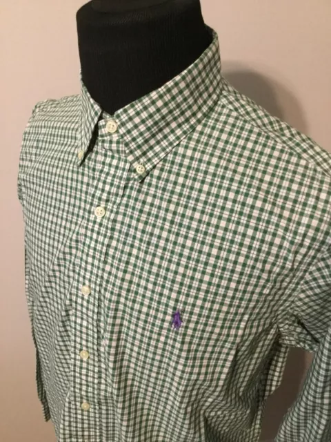 Ralph Lauren Oxford Shirt 100% Cotton Classic fit  - Green Mens L NWOT