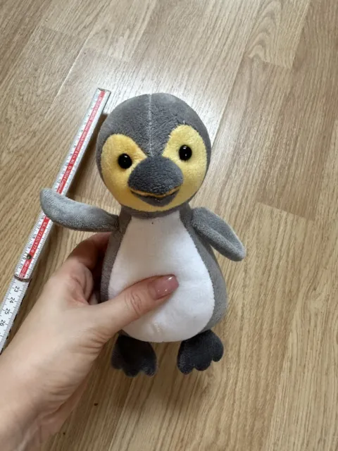 Pinguin 🐧 Kuscheltier 23 cm grau