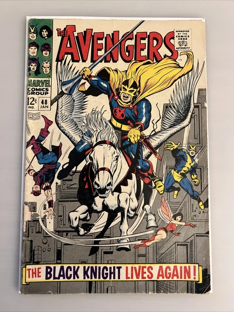 Avengers 48 Marvel 1968 GD-VG 1st Appearance Black Knight Roy Thomas Stan Lee