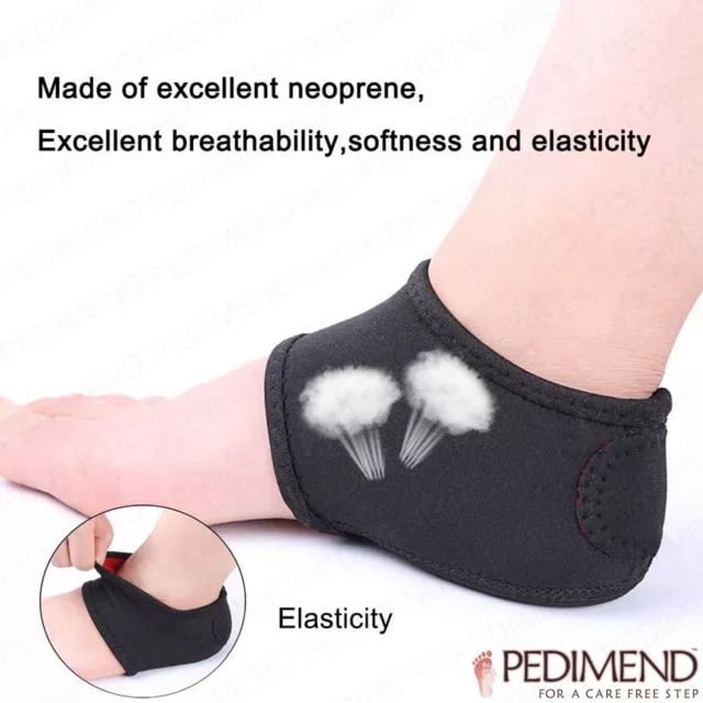 Pedimend Moisturising Gel Heel Socks, Repair Dry Cracked Heels - Open Toe - Pair