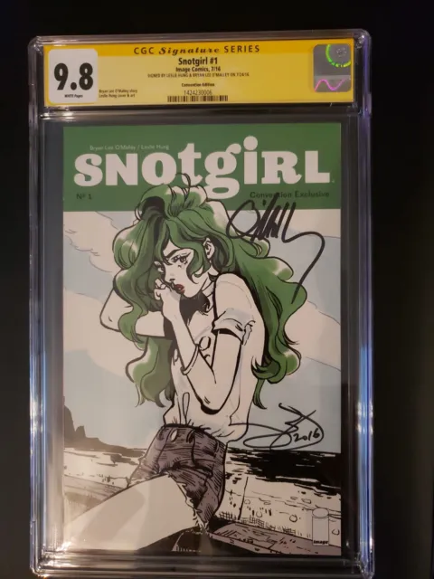 Snotgirl #1 - SDCC Convention Variant - CGC 9.8 - Signed by Hung and O'Malley