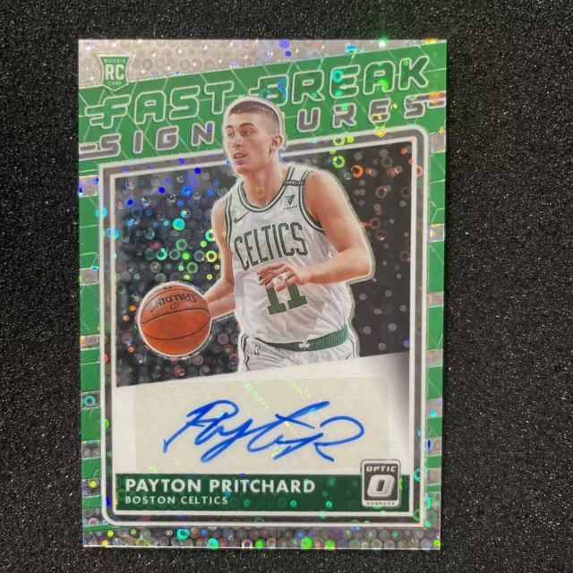 2020 Panini Donruss Optic Fast Break Signatures Payton Pritchard Rookie Auto RC