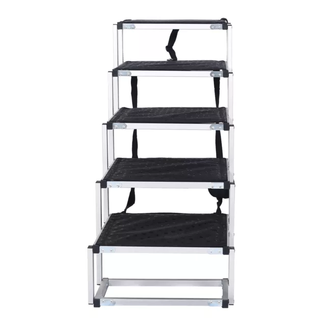 Haustiertreppe klappbar Hundetreppe 6 Stufen Einstiegshilfe 68kg Auto Hunderampe 5