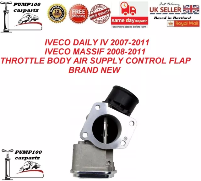 For Iveco Daily Iveco Massif Throttle Body Air Supply Control Flap Inlet 3.0