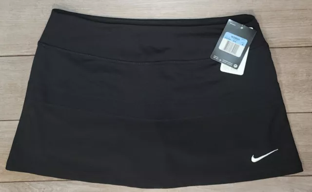 New Nike Women's DRI-FIT Tennis Skort-Black 642099-010. Size Medium.