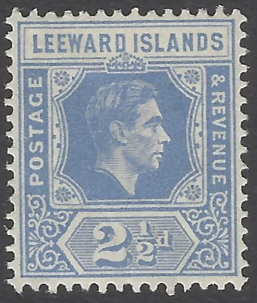 AOP Leeward Islands KGVI 1938-51 2 1/2d bright blue MNH. SG 105 £35