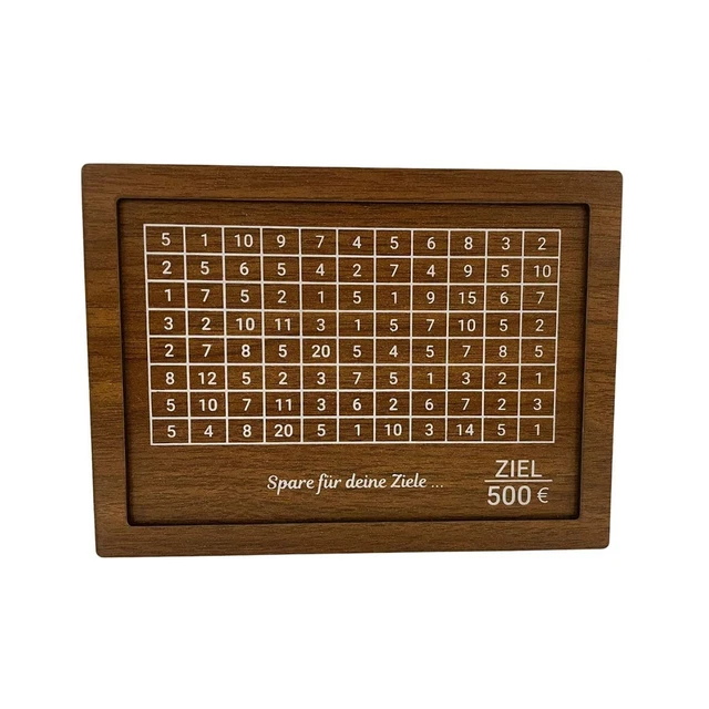 Salvadanaio, Salvadanaio, Salvadanaio nel Legno (Già Montato) con Obiettivo W9X9