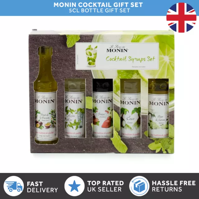 Monin 1L Syrups for Coffee & Cocktails | Used by Costa | Multiple Flavours