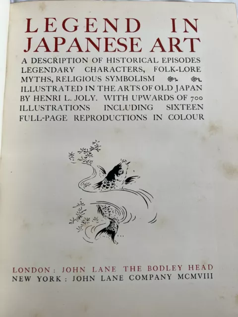 Legend in Japanese art : a description of historical episodes
