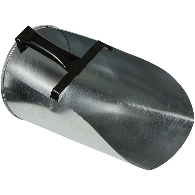 Farm-Tuff 4 Qt. Galvanized Feed Scoop 4QT Farm-Tuff 4QT 774996011325 Metallic