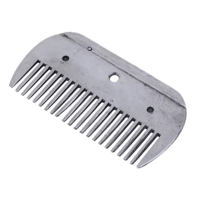 Stainless Steel Horse Curry Comb, Metal Brush for Equestrian Grooming Care Tool,