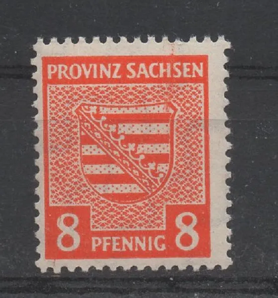 SBZ-Provinz Sachsen 77Xy fluor. Gummi  (Provinzwappen) postfrisch