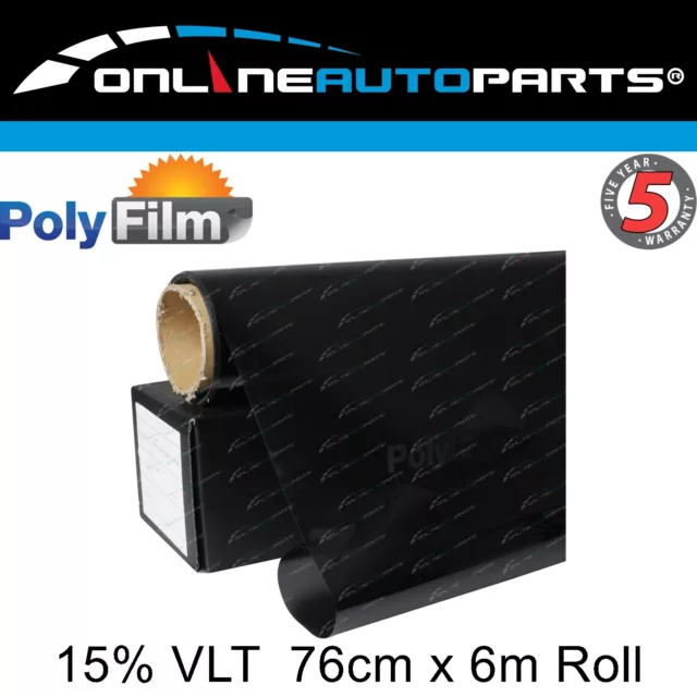 Premium Nano Ceramic Tint Film 15% VLT 6m~76cm DIY Roll Car Home Office UV Block
