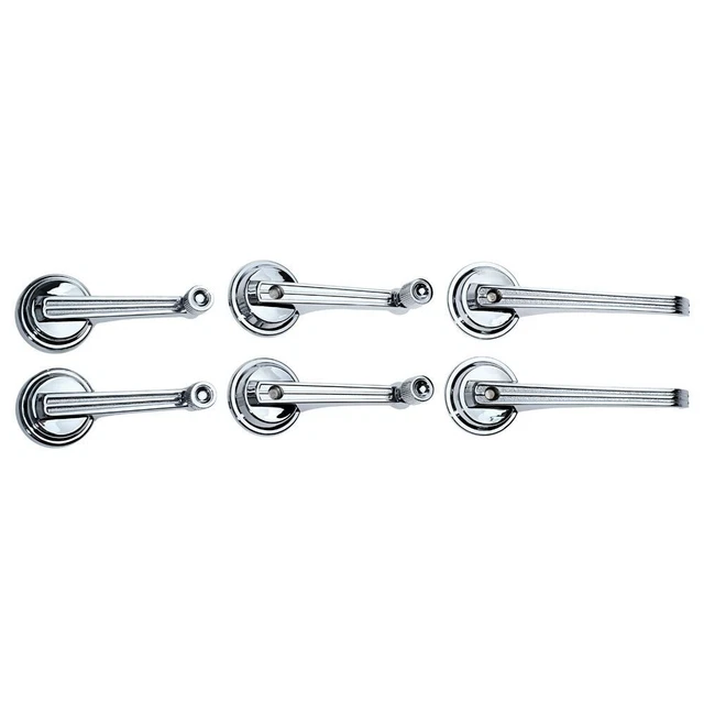 1965 1966 1967 Ford Mustang Coupe Convertible Chrome Interior Door Handle Kit