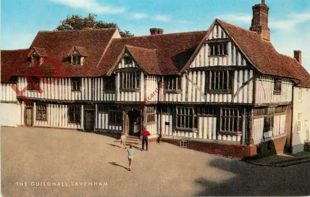 Picture Postcard:-Lavenham, the Guildhall [Salmon]