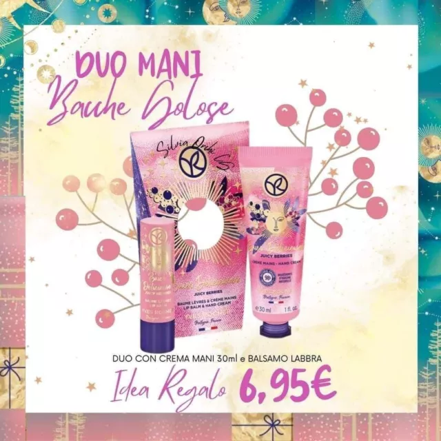 Yves Rocher duo mani bacche golose crema mani e balsamo labbra