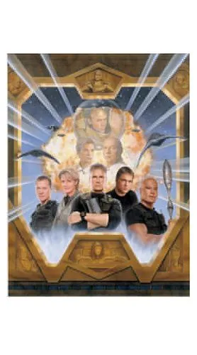 Stargate SG-1 Cast Lithograph #2 24X36 Signed by Richard Dean Anderson