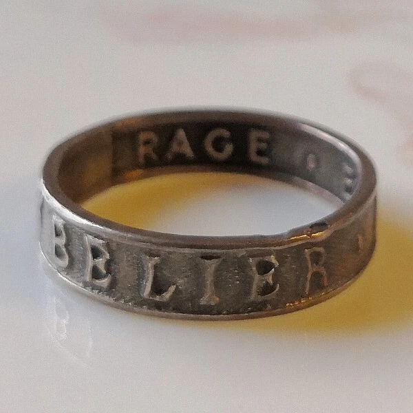 Bague Chevalière Vintage En Argent Massif - Signe Du Zodiaque CAPRICORNE - Taille 57 - Occasion Bon état