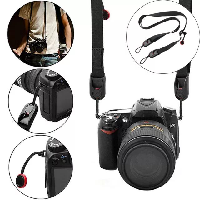 Camera Strap Quick Release Neck Hanging Belt Leash Shoulder for DSLR/SLR Camera 3