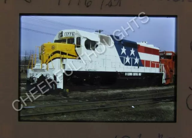Duplicate? '75 Kodachrome Slide ICG Illinois Central Gulf 1776 Fresh Paint 37A27