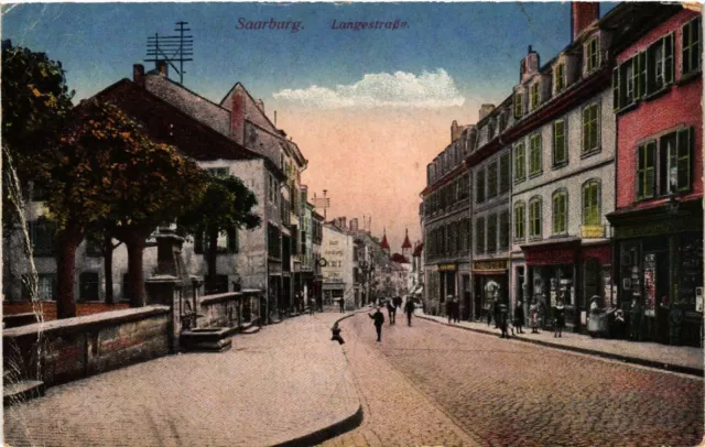 CPA AK SARREBOURG - SAARBURG i. L. - Langestrasse (387628)