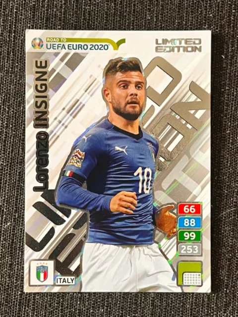 Panini Adrenalyn Xl Road To Euro 2020 Lorenzo Insigne Italy Limited Edition