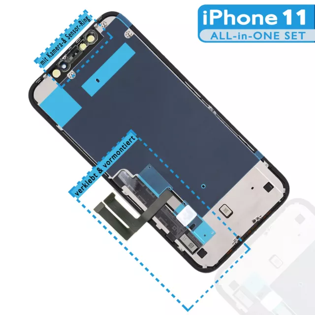 Échange LCD IPHONE 11 Oled Affichage Retina HD Écran 3D Touch Screen - 11 Neuf 2