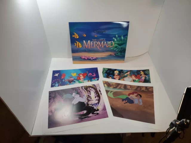 Disney The Little Mermaid Lithographs Portfolio 11” X 14” Set Exclusive