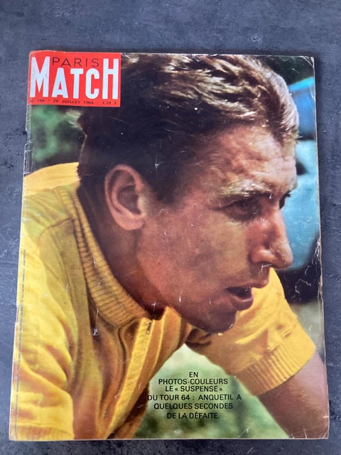 Gazzetta Dello Sport – 13 Juillet 1964 – Anquetil, Poulidor, Gimondi, Jim Clark