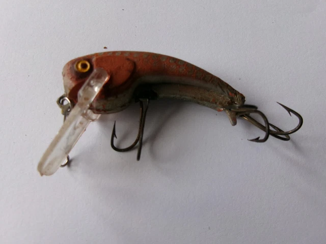 Ancien Leurre De Pêche Articulé Français – Plastique Vintage – Eau Douce – Rare
