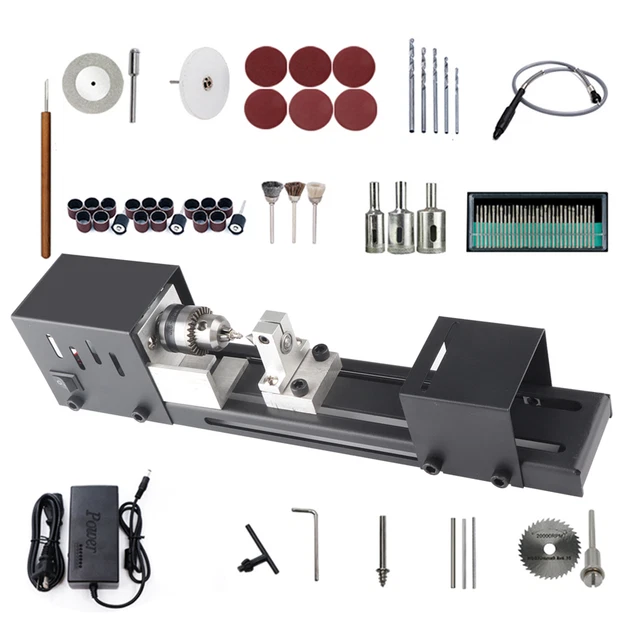 Professional  Lathe Beads Polisher Machine Worker Tools Kit 0.6-6mm New R0F2