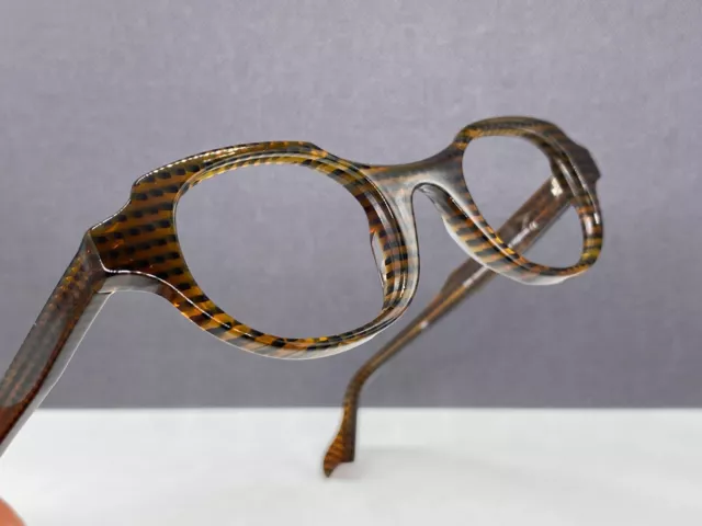 THEO Eyeglasses Frames men woman Round Braun Panto Small lens Tourmalet Belgium