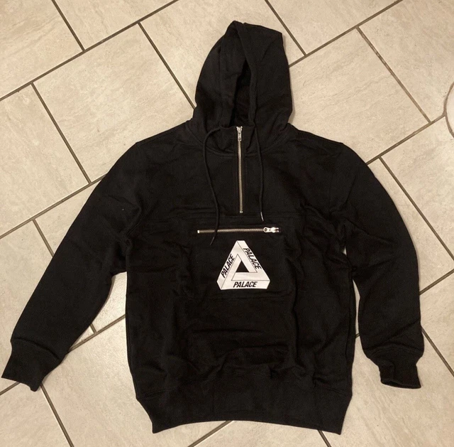 PALACE TRI FERG Half Zip Hoodie Black Small BNWT Ships ASAP 100.93 PicClick UK