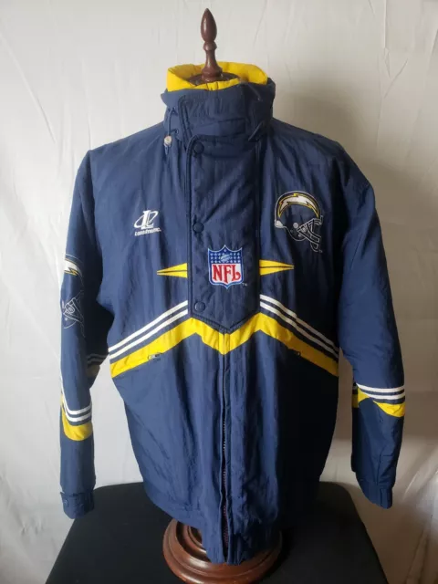 🔥🚨Vintage 90s San Diego Los Angeles Chargers Logo Athletic LRG Puffer Jacket