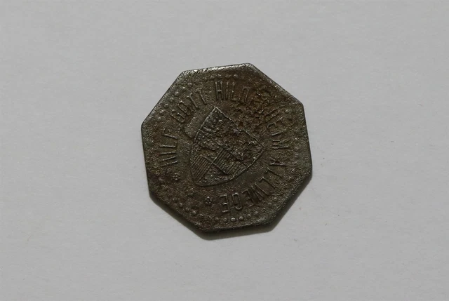 Germany War Money Token 5 Pfennig 1920 Hildesheim Iron B34 #Z741