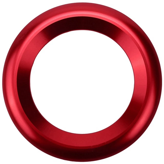 Lot De 4 Pointes De Découplage En Aluminium Anodisé Rouge Pour Enceintes HiFi - Diamètre 20 Mm, Hauteur 8 Mm - Bords Moletés