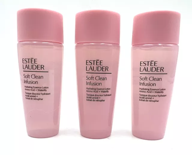 Lot 3: Estee Lauder Soft Clean  Silky Hydrating Lotion 30ml *3=90ml / 3 oz Total