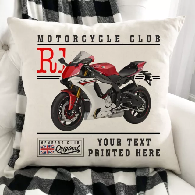 Personalised Yamaha Cushion Cover R1 Classic Motorcycle Bike Dad Gift VBC61