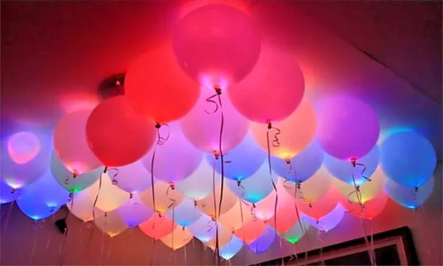 LED Balloons 48 Pack Light Up PERFECT PARTY Decoration Wedding Kids Birthday UK!