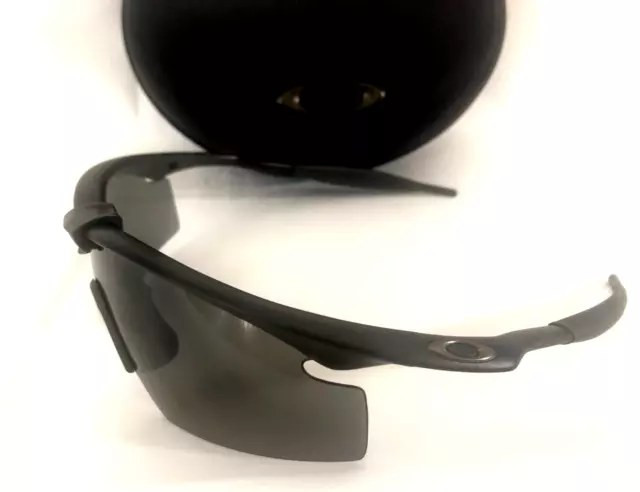 OAKLEY M FRAME BALLISTIC SI APEL Z87 SUNGLASSES Black w/ Blk Iridium Strike Lens