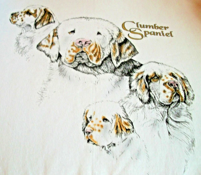 Clumber Spaniel T-shirt Size 2XL 50/52 - White