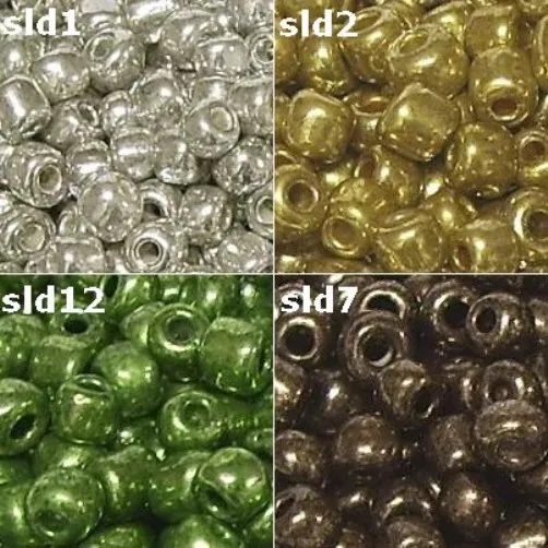 20g Rocailles Silbereinzug gefärbt 4mm FARBAUSWAHL Perlen Glasperlen