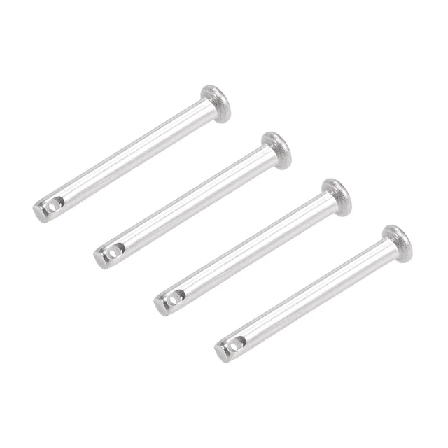 Único Orificio Horquilla Pasadores-4x35mm Plana Cabeza 304 Acero Inoxidable 4uds