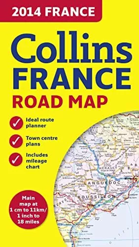 2014 Collins Map of France by Collins Maps Book The Cheap Fast Free Post